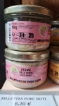 Rillette de porc roti 180g